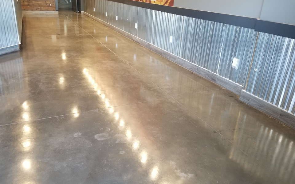 commercial restaurant concrete polishing