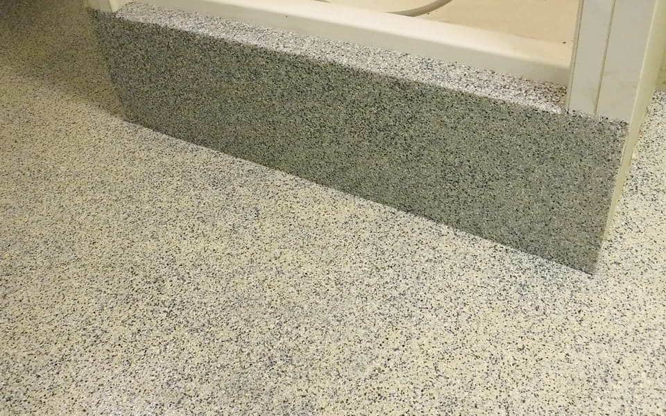 dog care facility floor coating decorative flake 06