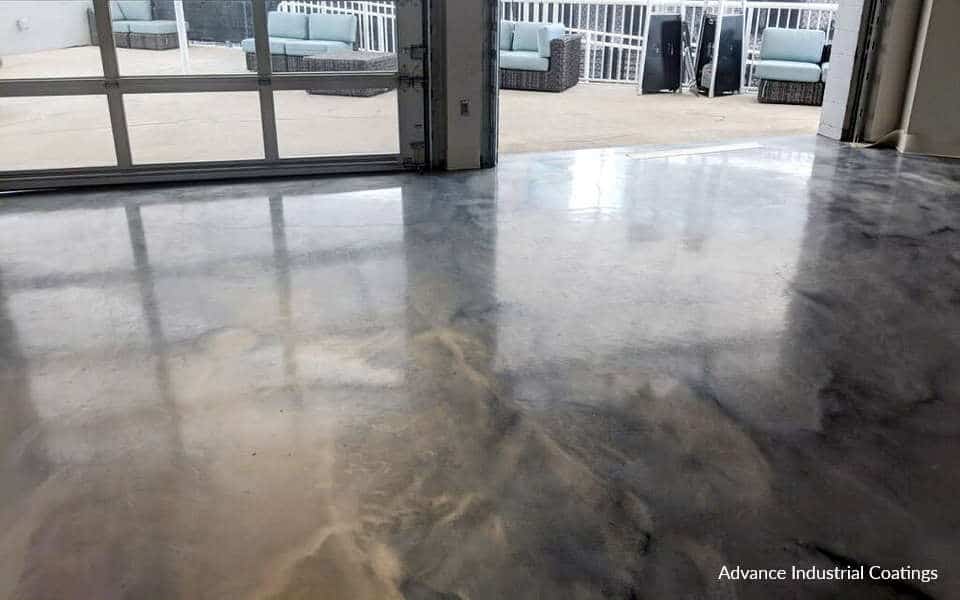 metallic floor coating nfl jaguars stadium jacksonville fl