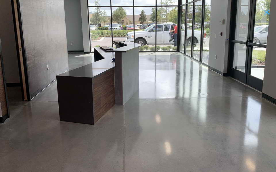 Polished Concrete Commercial Office